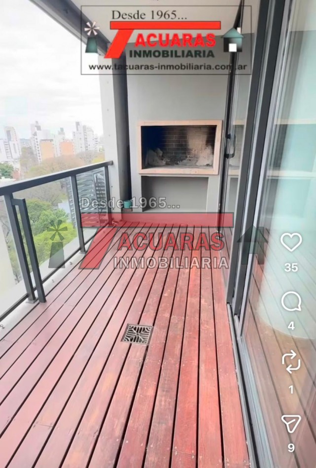 SEMIPISO A LA VENTA SOBRE ALAMEDA CON VISTA AL RI0.