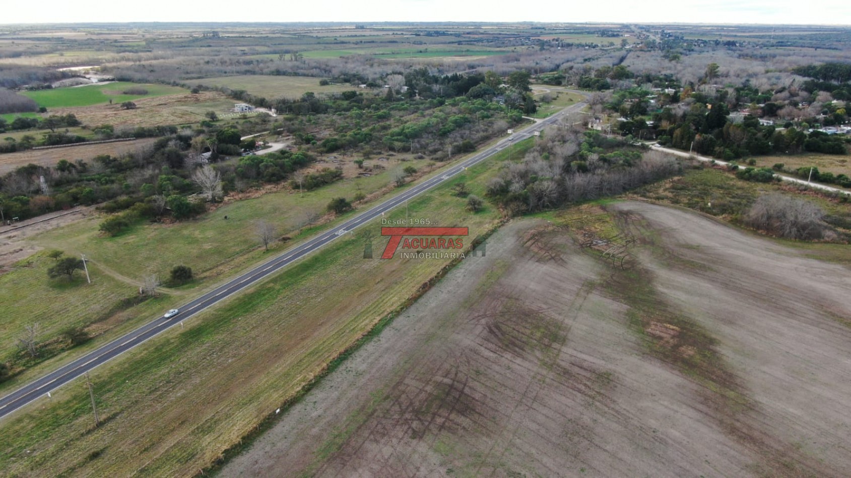 40 HAS. DE CHACRA SOBRE RUTA.