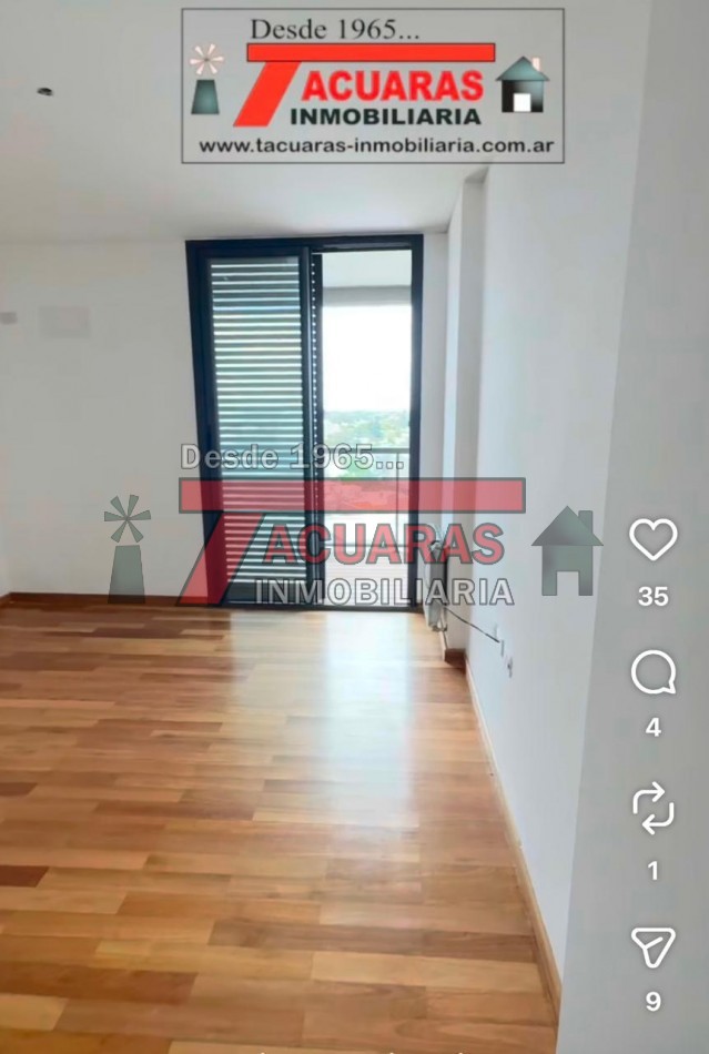 SEMIPISO A LA VENTA SOBRE ALAMEDA CON VISTA AL RI0.